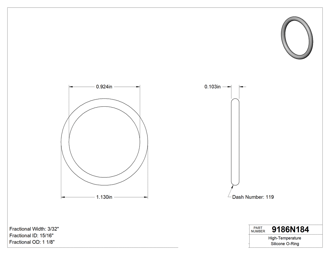 Technical drawing - 9186N184
